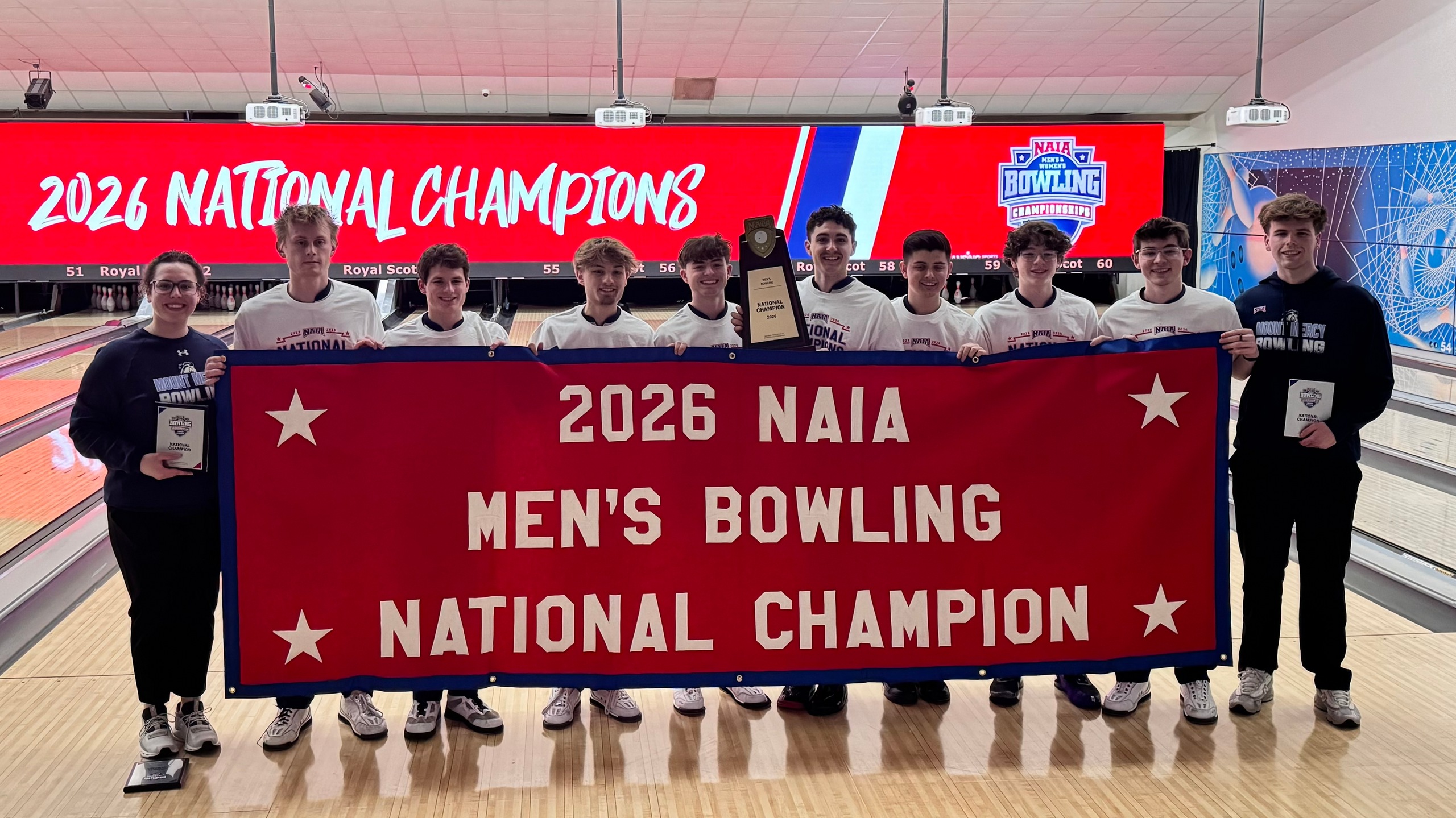 Mount Mercy (Iowa) Victorious, Earning 2026 NAIA Men’s Bowling Red Banner Over Defending Champion Marian (Ind.)